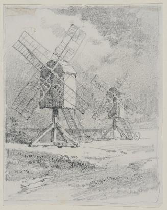 Old Windmills, Virginia [two-sided drawing]