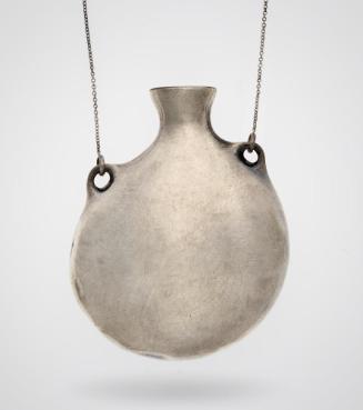 Bottle pendant on silver chain