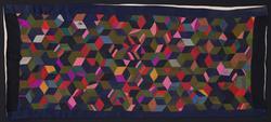 Patchwork textiles: door curtain