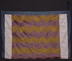 Patchwork textiles: window curtain