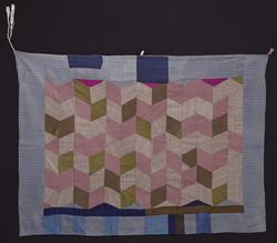 Patchwork textiles: window curtain