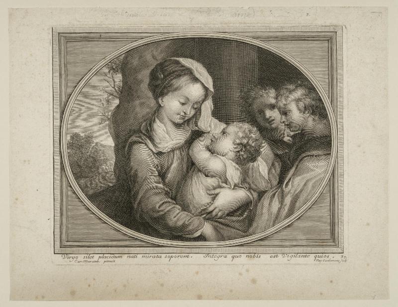 Virgin and Child with two angels