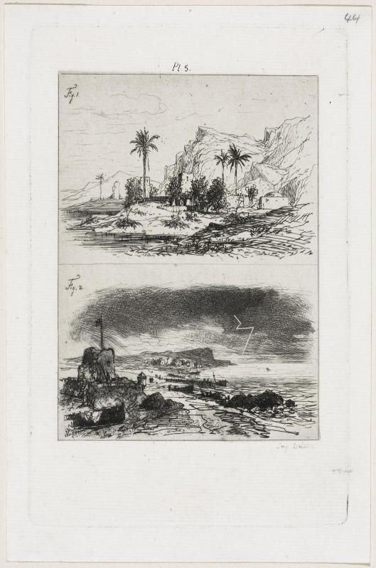 Two Scenes (one with lightning)