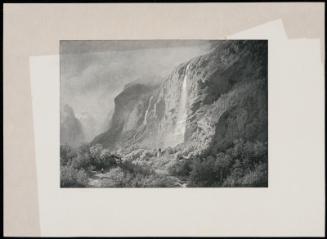 Landscape with waterfall