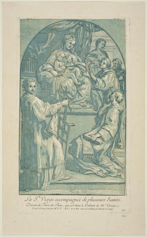 La Ste.Vierge accompagnée de plusieurs Saints (Virgin and several saints)