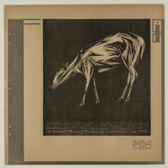 Recto: Ree (Deer); verso: De Kreupelen (The Crippled)