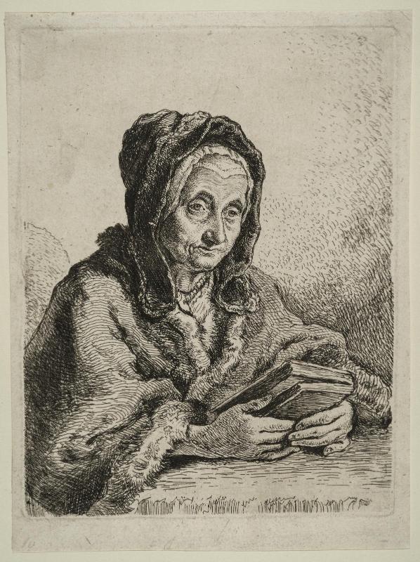 An Old Woman with a Book in her Hands