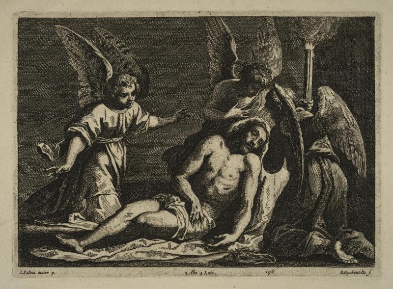 The Dead Christ Surrounded by Three Angels