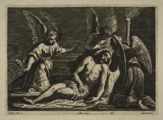 The Dead Christ Surrounded by Three Angels