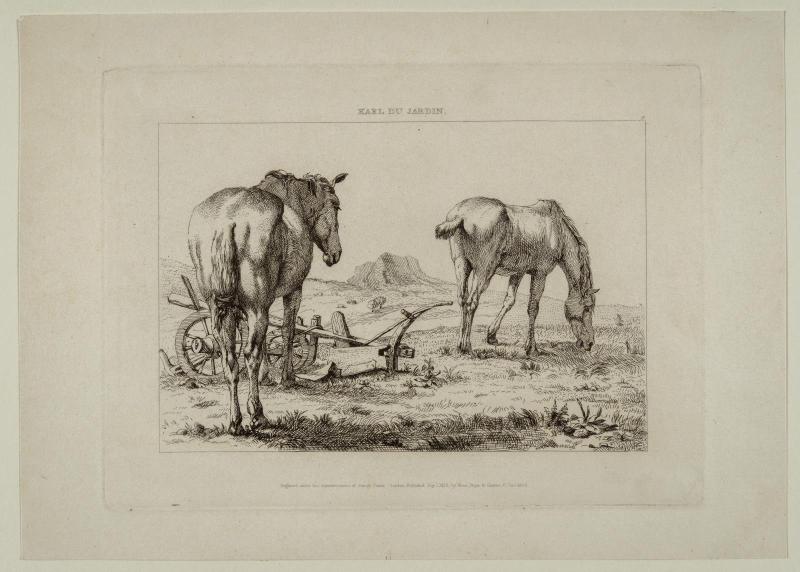 Two Horses with a Plow