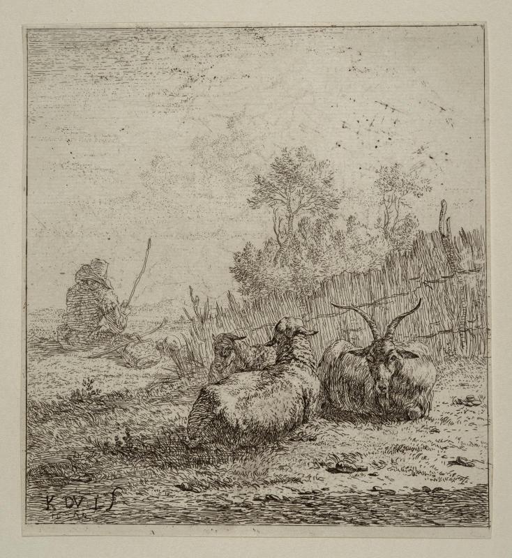 Two Sheep and a Goat