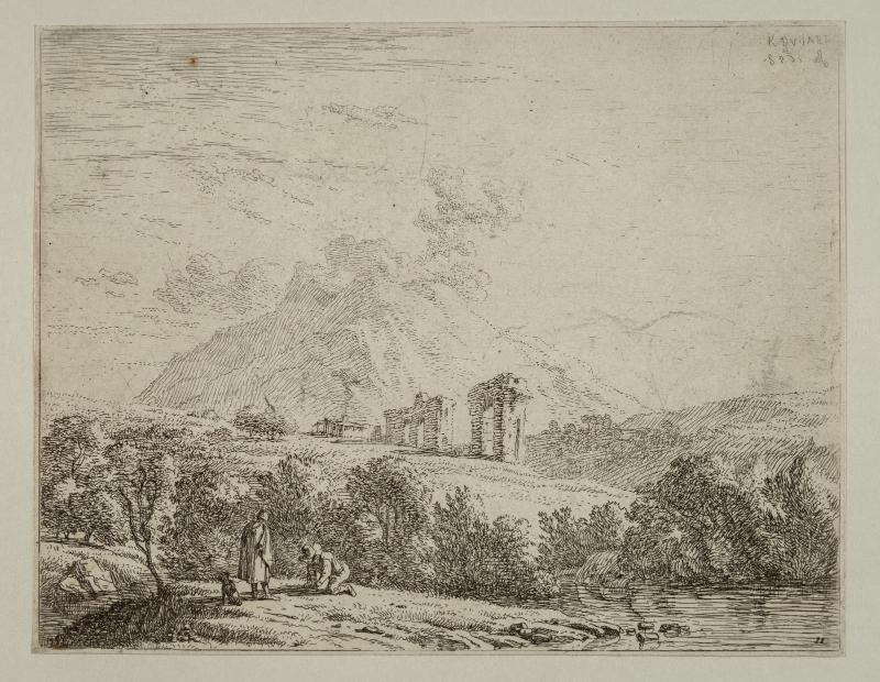 Landscape with a Man Tying his Shoe