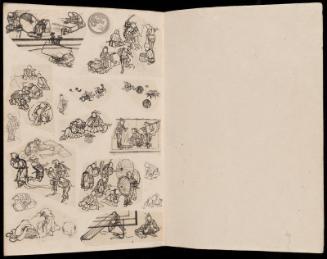 Album of miscellaneous sketches including designs for artisans