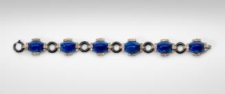 Imitation lapis bracelet