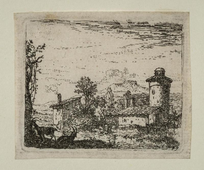 Landscape with Two Goats