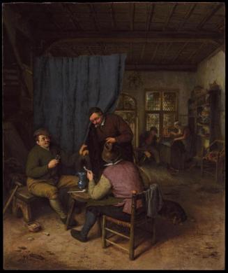 Peasants Conversing in an Interior