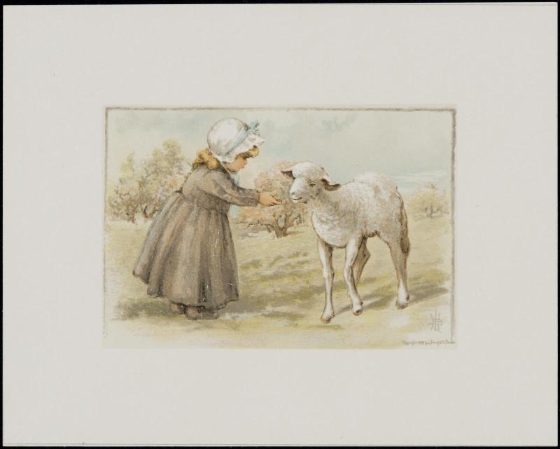 Easter Card: Oh, Pretty Lamb