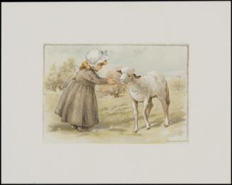 Easter Card: Oh, Pretty Lamb