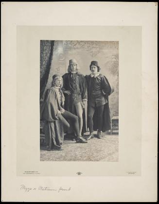 Three Young Men in Fancy Costume