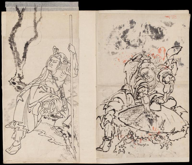 One of 3 large albums of sketches