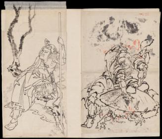 One of 3 large albums of sketches