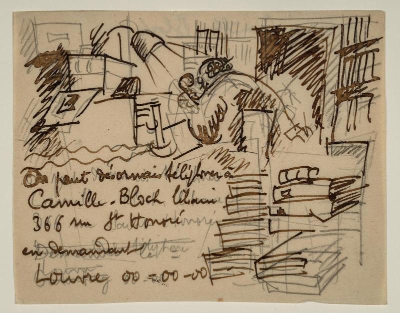 Design for a trade card for Camille Bloch