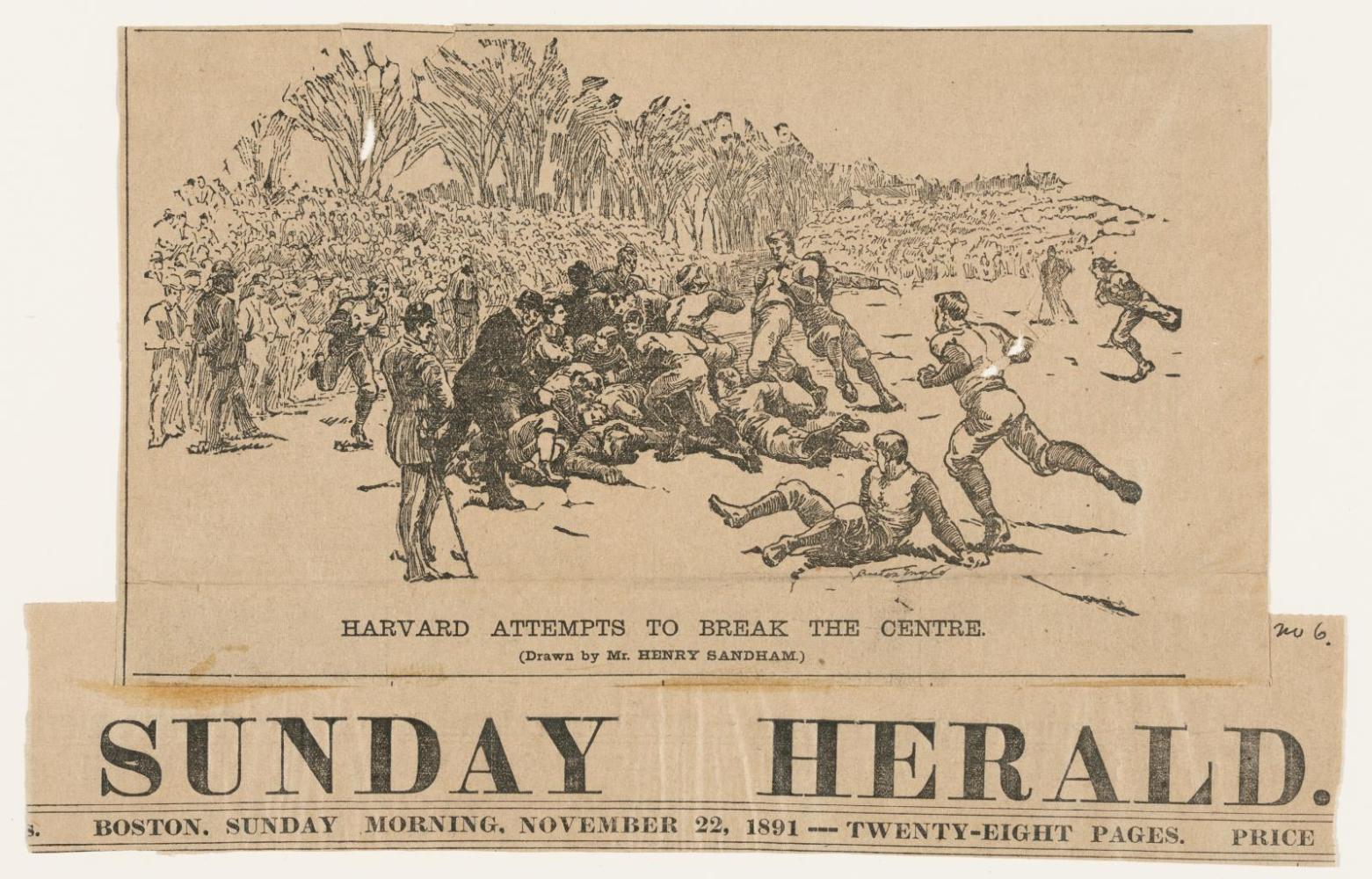 Harvard-Yale Football Match, November 21, 1891