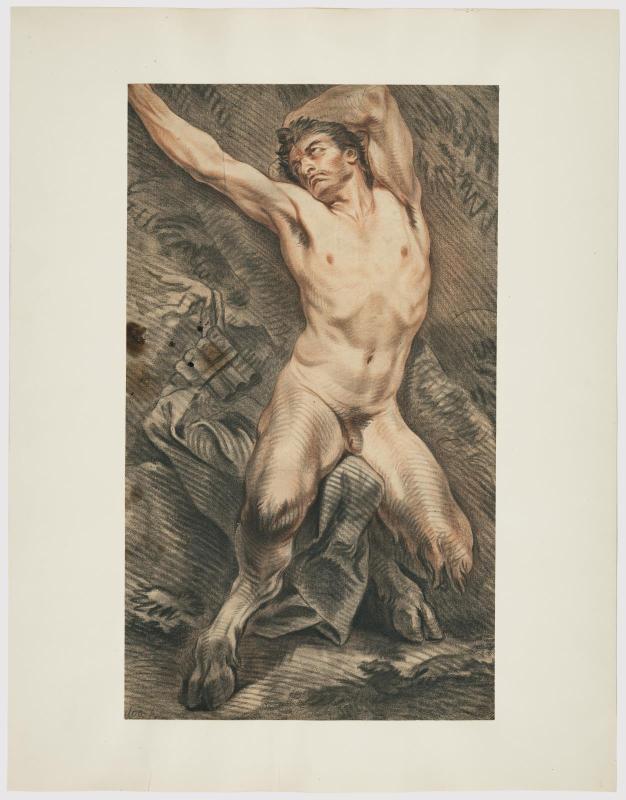 Marsyas about to be flayed
