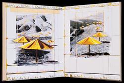 The Accordion-Fold Book for The Umbrellas, Joint Project for Japan and U.S.A.