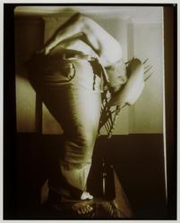 Untitled (Cowboy self-portrait, bending over)