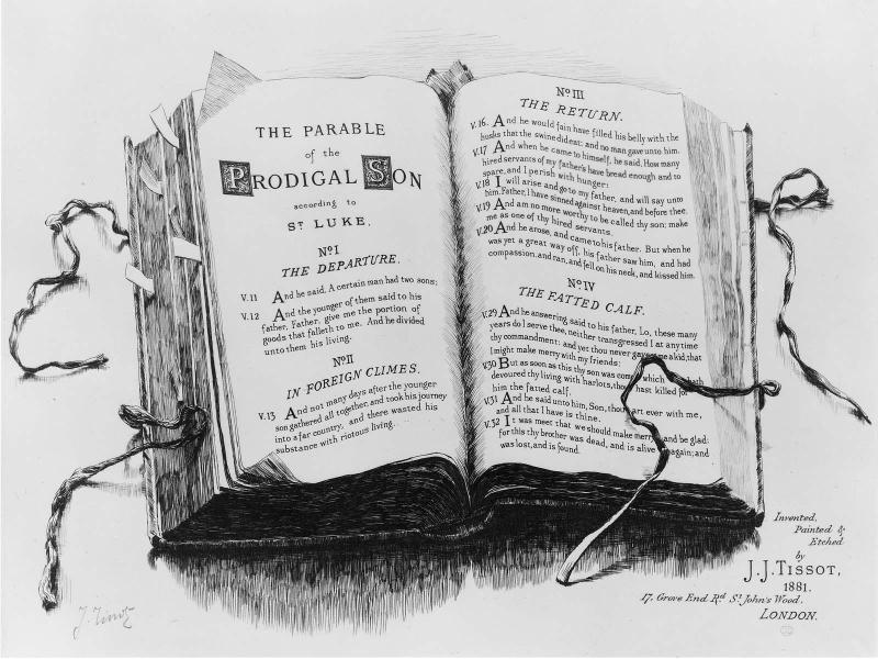 Parable of the Prodigal Son. Titlepage  1881