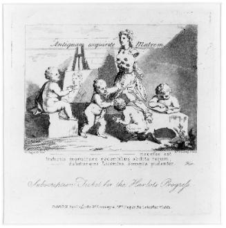 Boys peeping at Nature (Subscription ticket for "The Harlot's Progress")