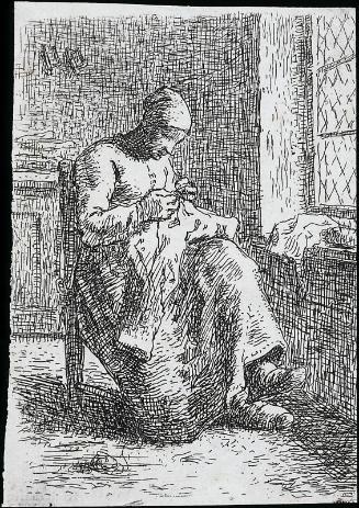 Woman Sewing