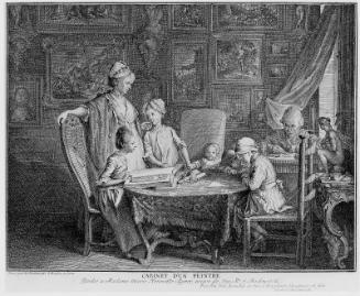 "Cabinet d'un Peintre"  Chodowiecky and his family