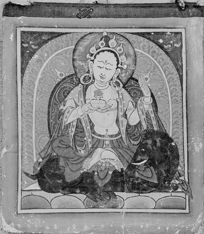 Seated deity