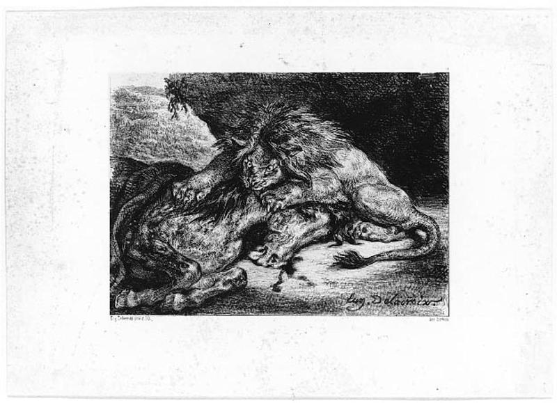 Lion Devouring a Horse