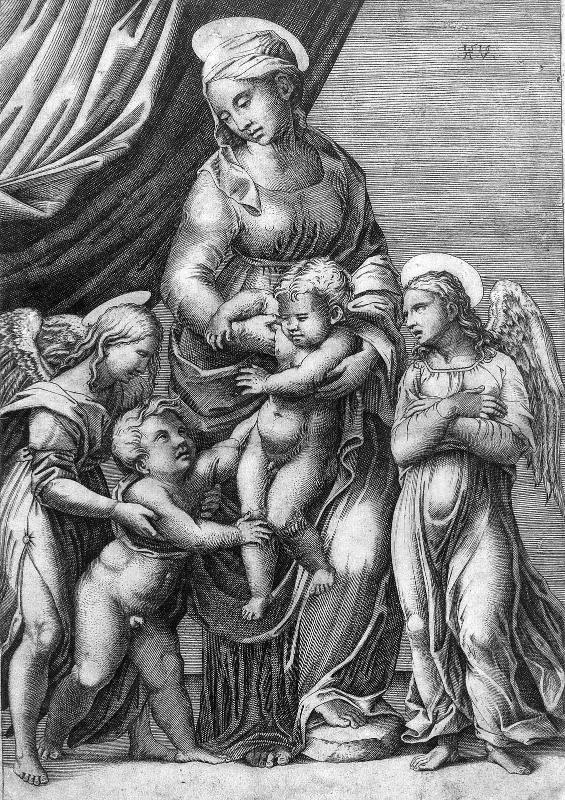 The Virgin and Child with the Infant St. John the Baptist and Two Angels