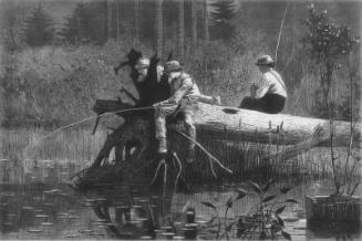 Waiting for a Bite (For Harper's Weekly, August 22, 1874, p. 693)