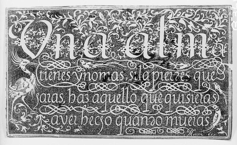 Una alma tienes y no mas...