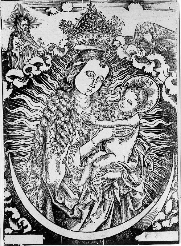 Virgin and Child on a crescent