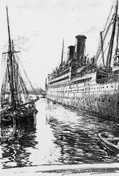 The Tuscania at Glasgow On the Clyde, 1917–18