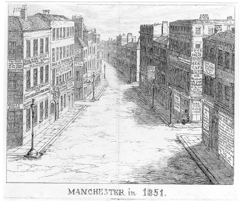 Manchester in 1851  ( The Great Exhibition of 1851)