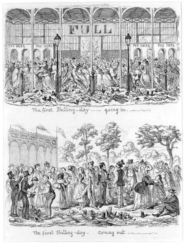 The first Shilling Day  (The Great Exhibition of 1851)