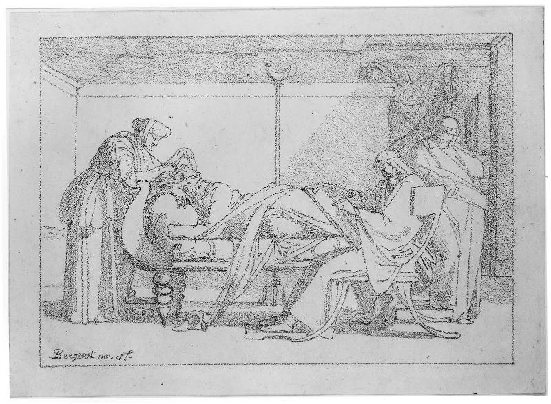 Deathbed Scene in Antiquity (Death of a Greek?)