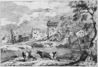 Landscape with a Village and a Square Tower