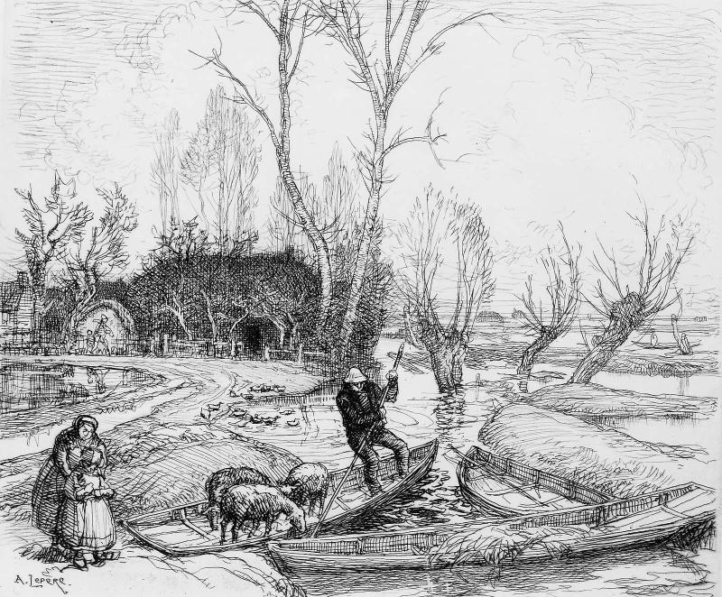 At the Flooded Marsh - The Shepherd (Au marais inondé - Le Berger)
