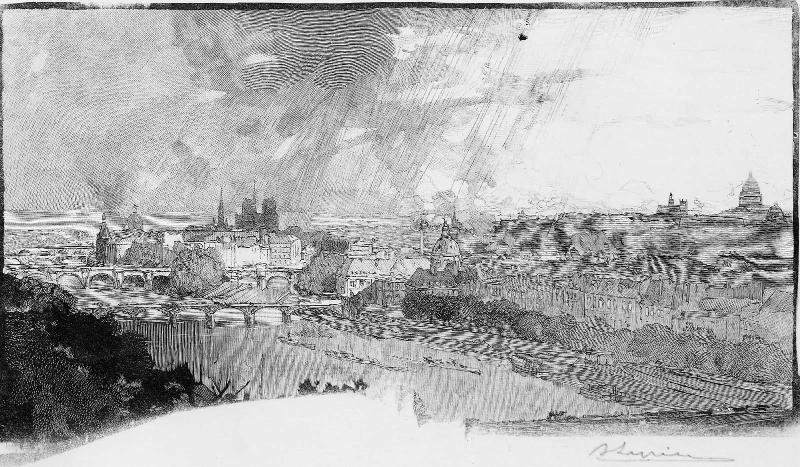 Paris, vue du pavillon de Flore