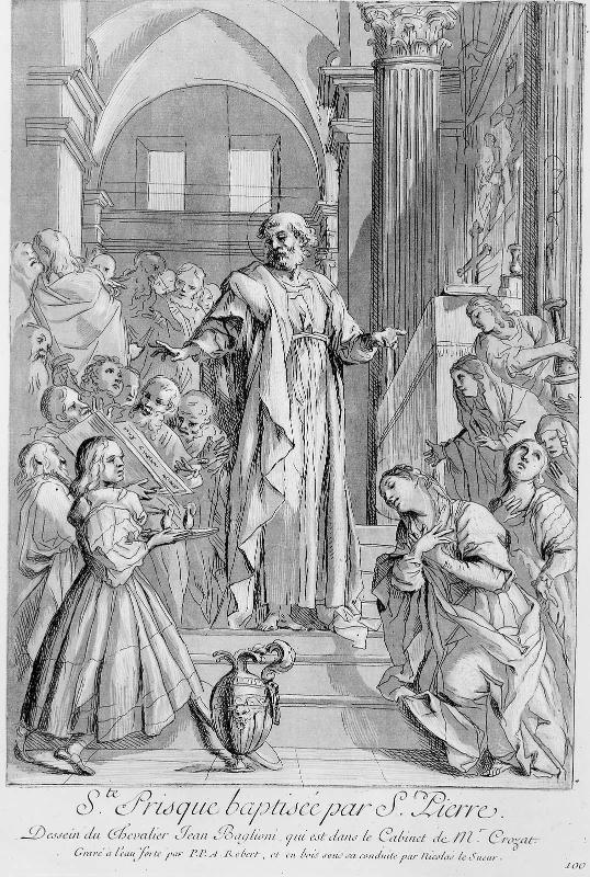 St. Prisca baptized by St. Peter