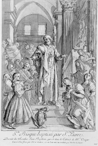 St. Prisca baptized by St. Peter