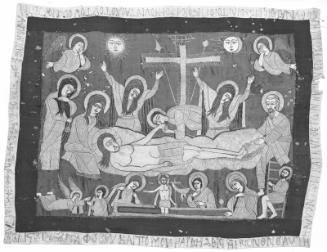 Embroidered picture: Pieta for Greek Orthodox Church